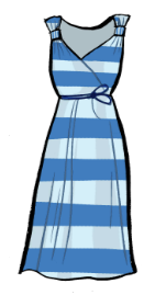 Robe à rayures